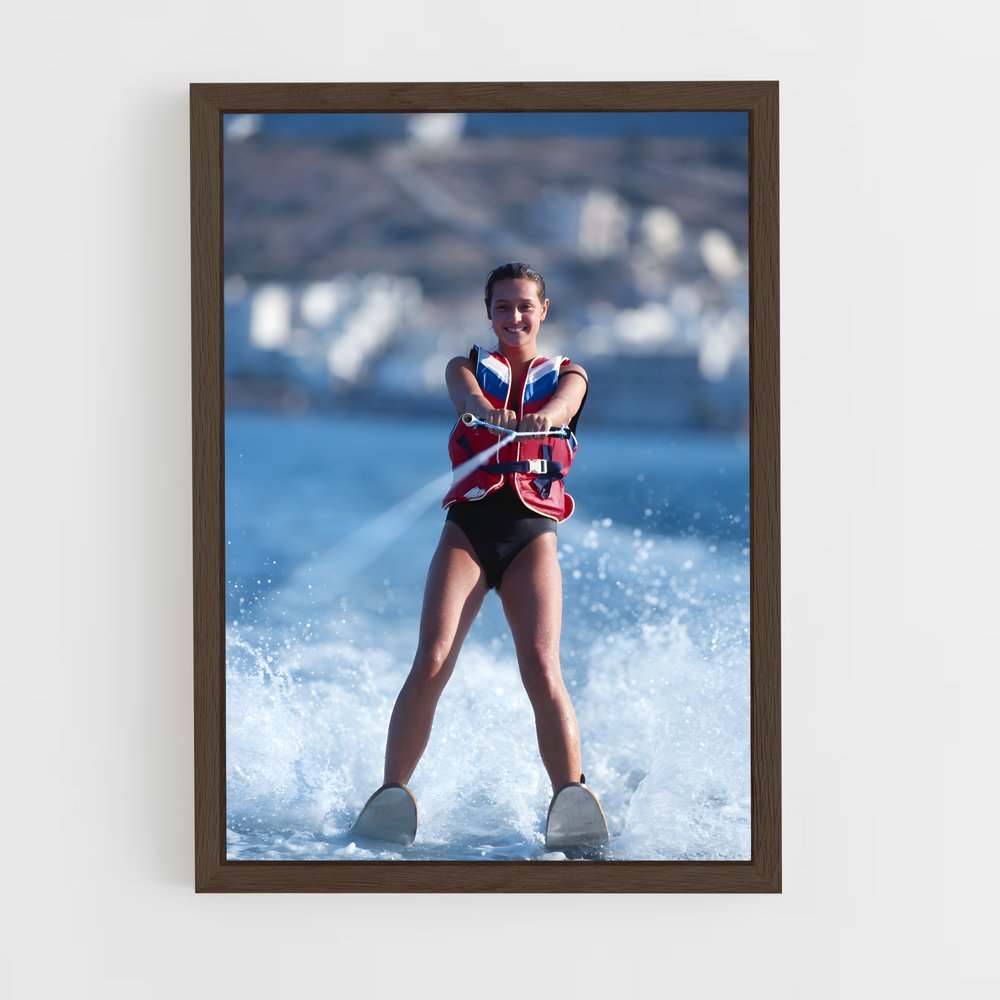 Poster Glisse Énergique – affiche Ski nautique (vue 5)